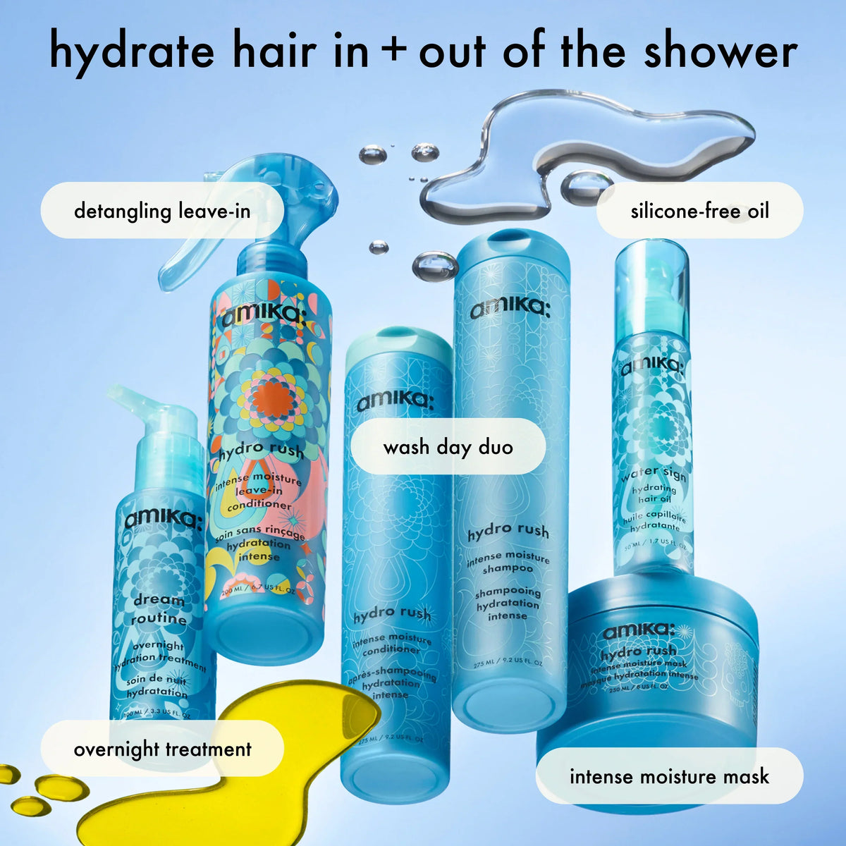 hydro rush intense moisture conditioner for dry hair - 9.2 oz / 275 ml