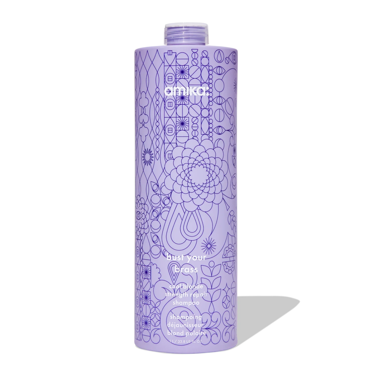 bust your brass cool blonde strength repair shampoo - 9.2 oz / 275 ml